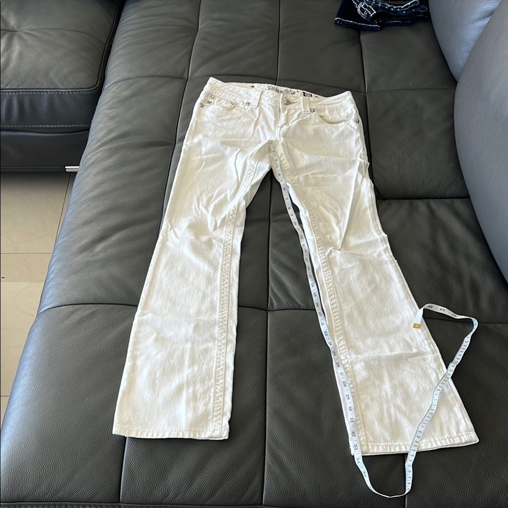 Miss Me White Denim Jeans